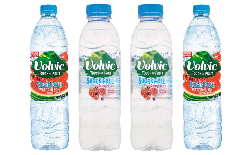 Volvic bottles