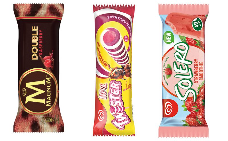 Collection of ice creams