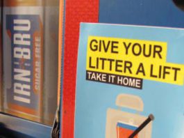 Taking it with you Irn-Bru branded delivery trucks have been carrying “Give Your Litter A Lift” stickers in support of Keep Scotland Beautiful’s anti-roadside litter campaign.