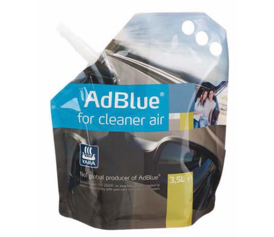 Award-winning protection The AdBlue by Yara pouch is designed for use by consumers to cut NOx emissions.