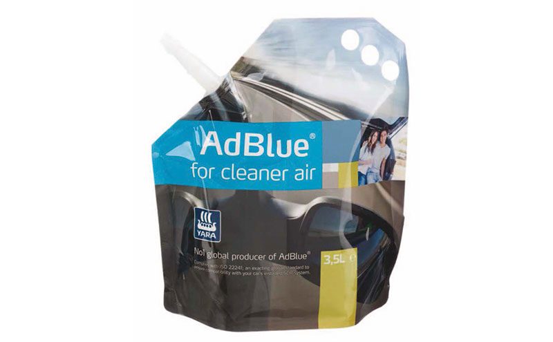The AdBlue by Yara pouch is designed for use by consumers to cut NOx emissions.