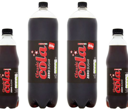 Spar goes sugar free Spar zero-sugar cola