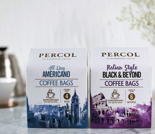 Compromise not an option Percol reckons coffee bags provide consumers with a convenient quality coffee.