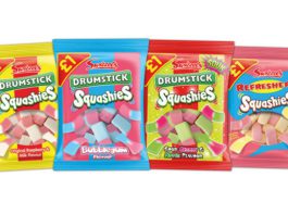 Sugar tops chocolate for growth Swizzels Squashies range