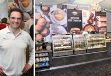 Above left, Fife Creamery sales director Steve Appolinari, pictured at the company’s 60th birthday exhibition at Keavil House Hotel in Dunfermline last year. Star of the show was the food-to-go counter, showing the full range available in the category.