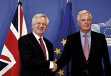 David Davis and Michel Barnier