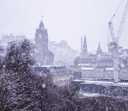 There’s no business like snow business Edinburgh in snow