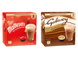 Chocolate pods push forward Malteser and Galaxy drink pods