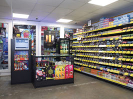 Going big on vapes The purpose built vaping room at United Wholesale (Scotland)’s Queenslie depot.