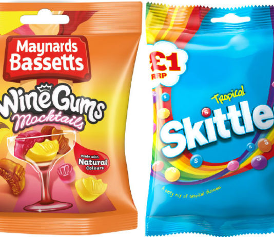 Show that the price is sweet Wine gums and skittles