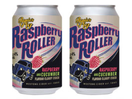 Rolling in raspberry clouds Westons Rosie cans