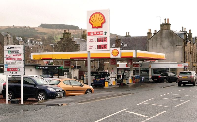 Shell forecourt