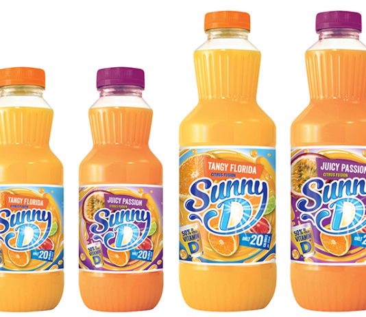 It’s sugar free for Sunny D Sunny D