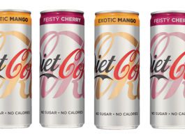 Merchandise for success Diet Coke cans