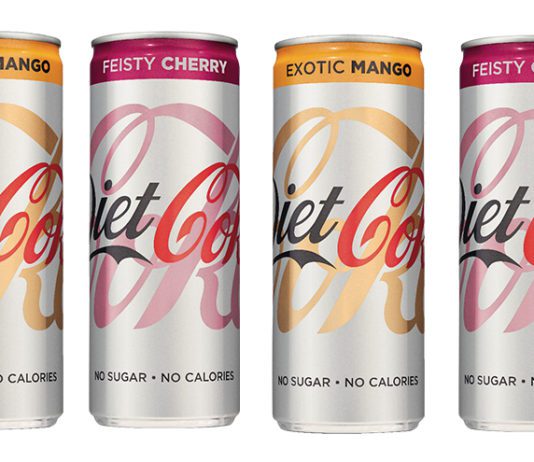 Merchandise for success Diet Coke cans