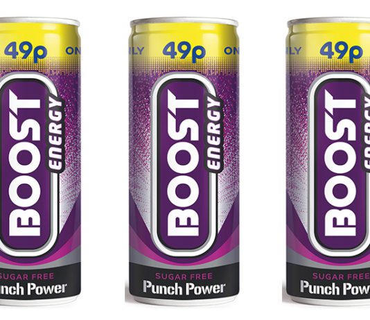 Trending energy Boost cans
