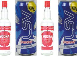 Selected for hero status Landmark Wholesale Vodka and energy drink