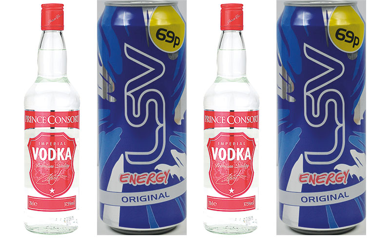 Landmark Wholesale Vodka and energy drink