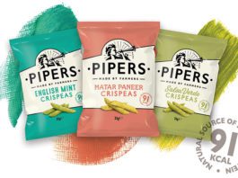 Peas in a pack Pipers crispeas range