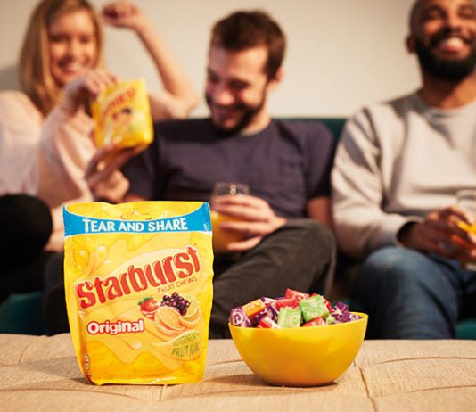 New products are vital for category Starburst on a table