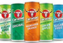 5 cans of Carabao