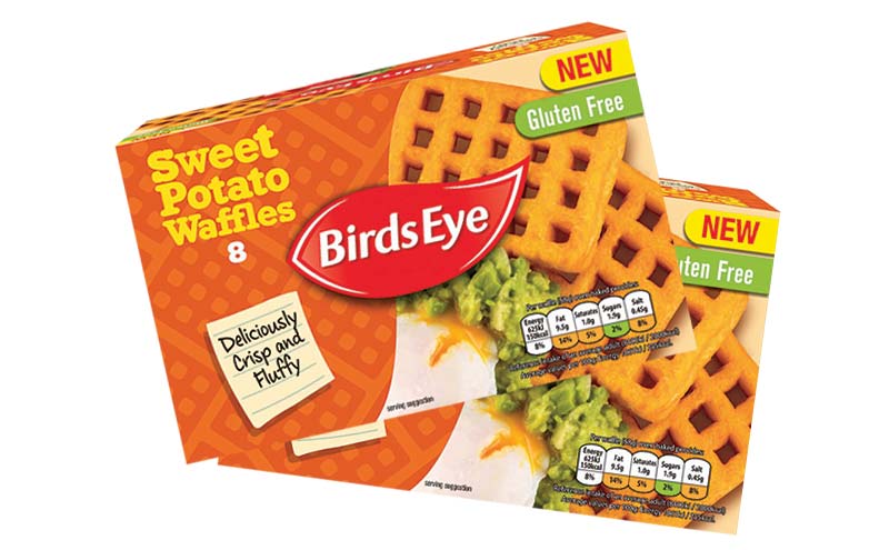 Birds Eye sweet potato waffles