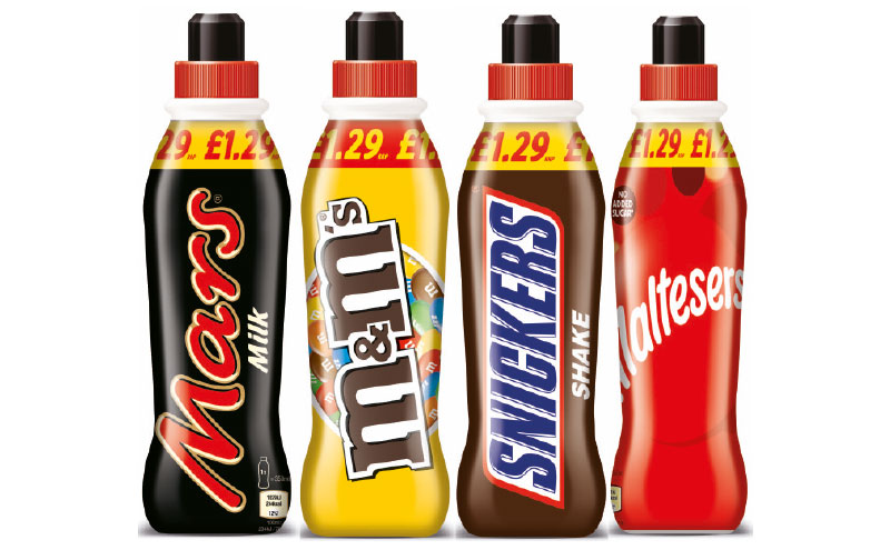 Price marked pack mars drinks 