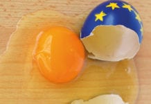 Broken Egg with EU theme