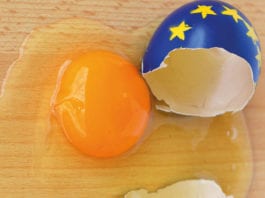 Breggsit concerns Broken Egg with EU theme