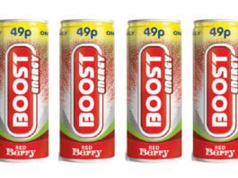 Energy drink is seeing red