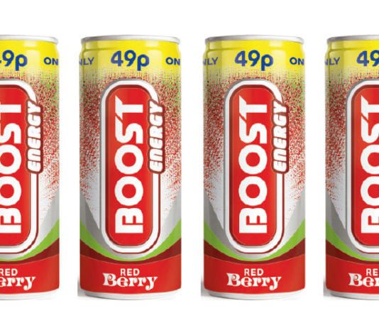 Energy drink is seeing red