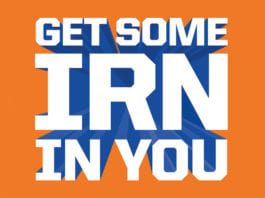 Bru is back on TV irn bru graphic