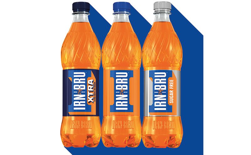 Irn Bru bottles