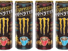 Canned cold coffee has arrived Monster coffee cans