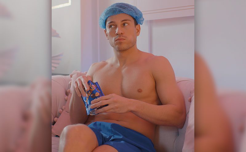 Joey Essex advertising Jaffa Cakes