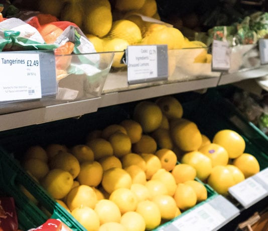 Food sales falling in Scotland fruit-in-supermarket