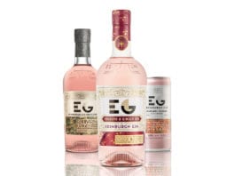 Capital distillery at full strength Edinburgh Gin rhubarb and ginger range