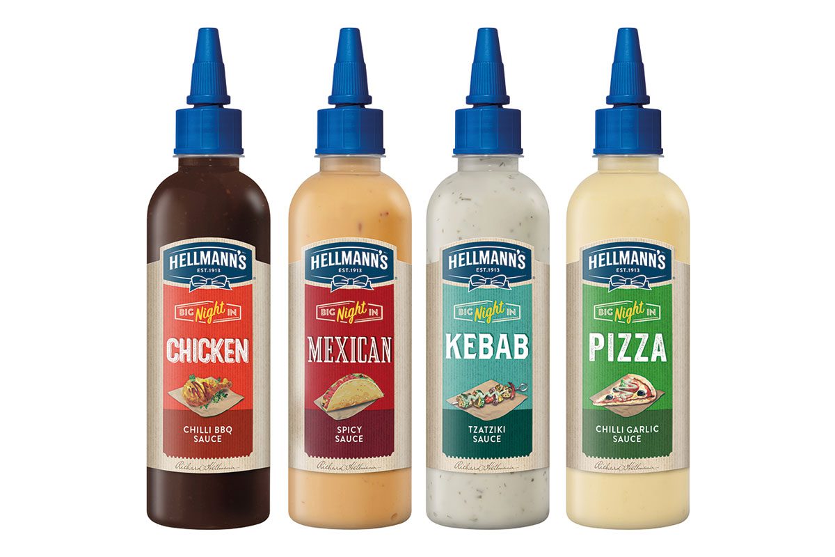 Hellmanns sauce new flavours range