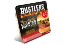 Rustlers Quarter Pounder price-marked pack