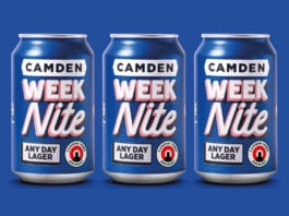 Weeknight warrior Camden week nite any day lager low ABV