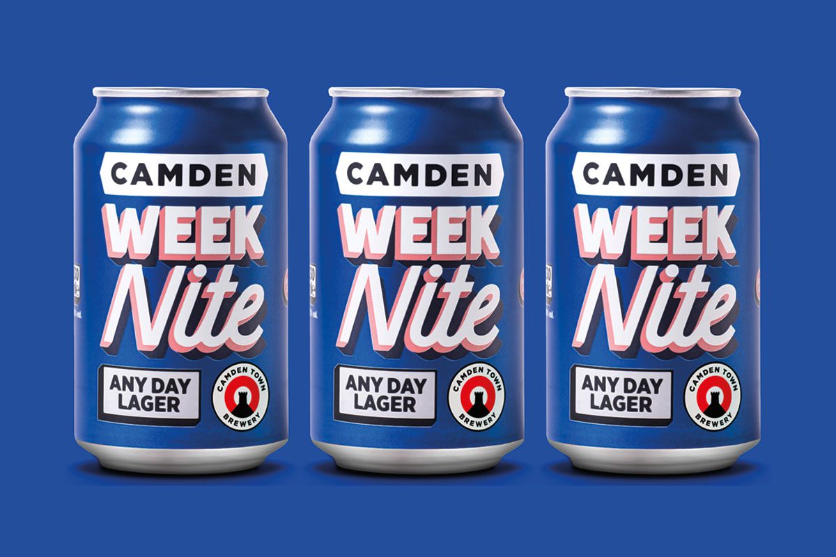 Camden week nite any day lager low ABV