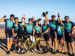 A tyreing charity cycle groceryaid-cycle-team