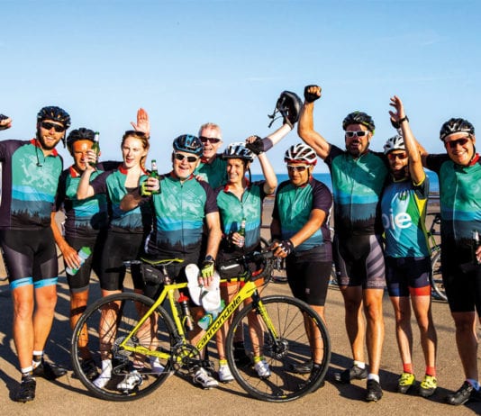 A tyreing charity cycle groceryaid-cycle-team