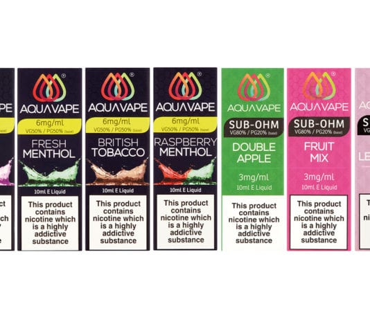 Retail focus is working out aquavape-flavours