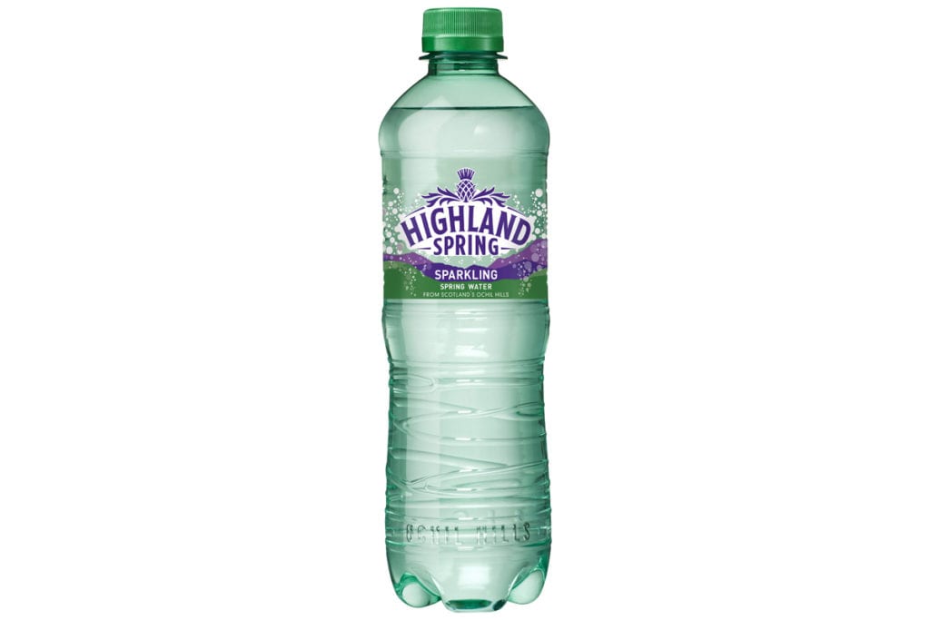 Highland Spring Sparkling new packaging design