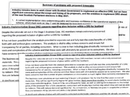 Industry rails against ScotGov’s DRS plan Extracts from FOI letters to Scottish Grocer