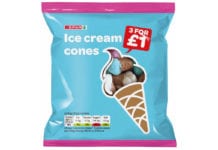 Spar own brand ice cream cones confectionery