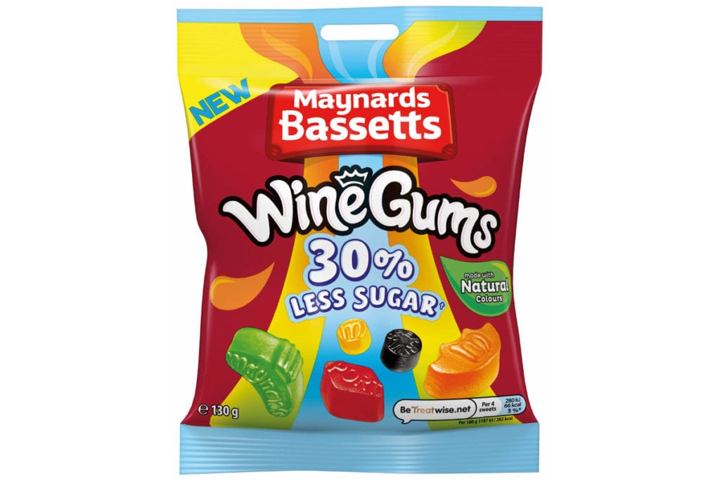 Maynard Bassetts wine gums reduced sugar
