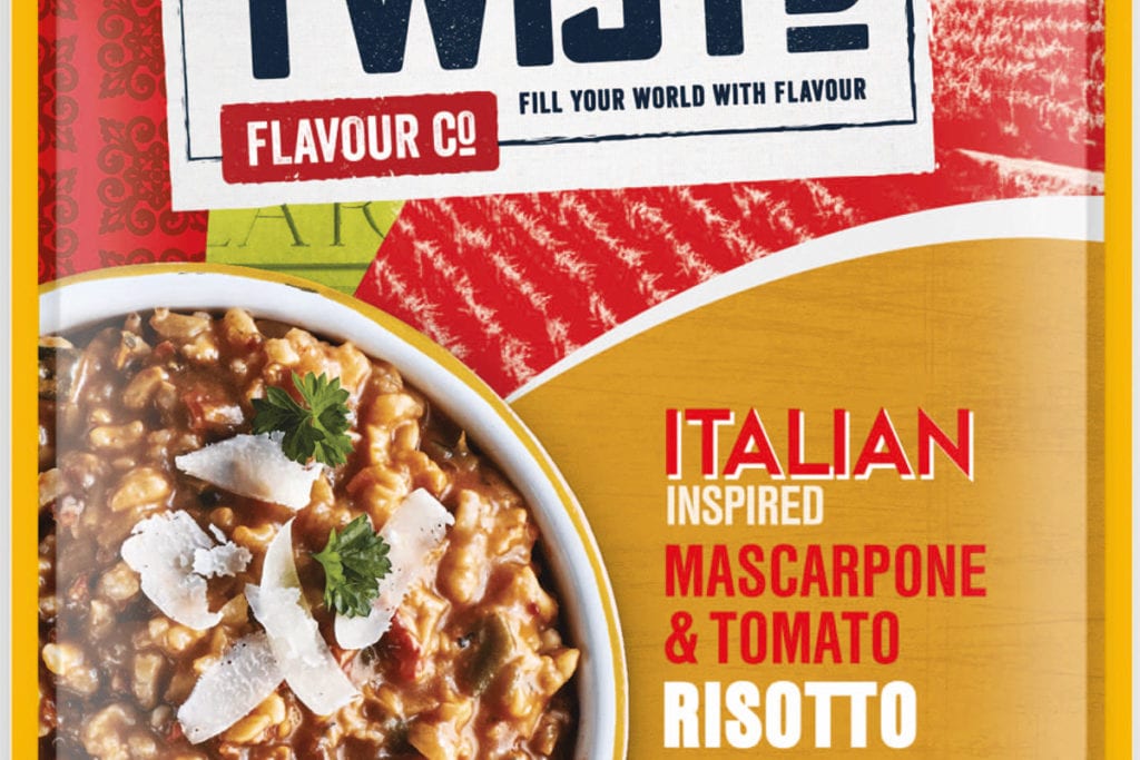 Twistd Italian inspired mascarponi and tomato risotto