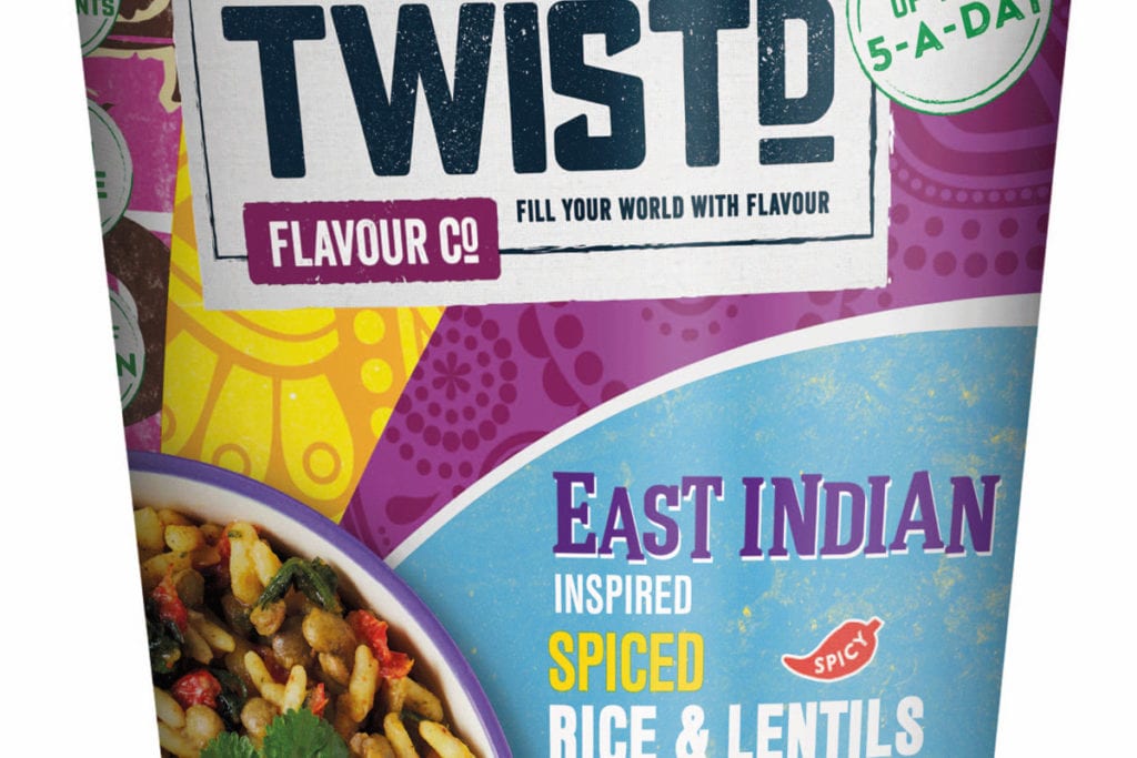 Twistd snack pot East Indian inspired spiced rice and lentils